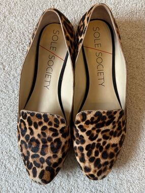 Leopard Print Flats